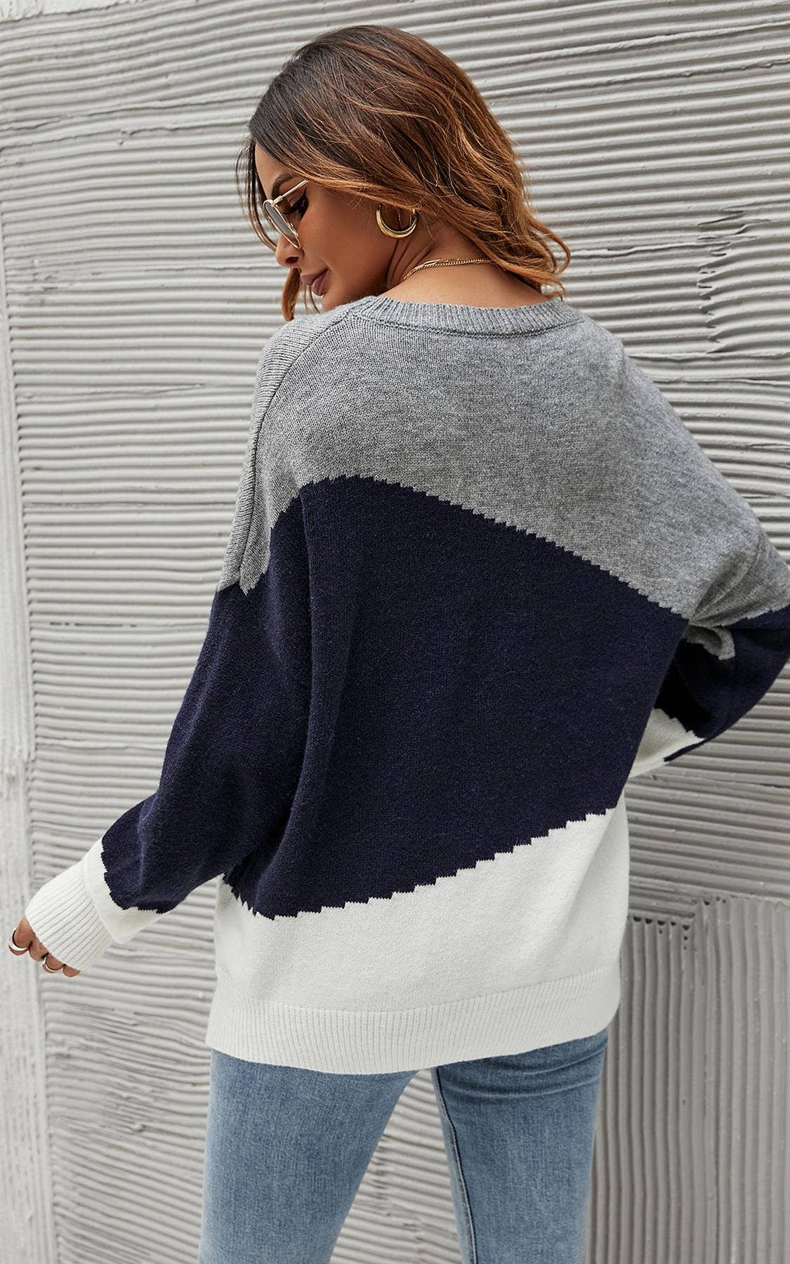 Tricolour Pullover