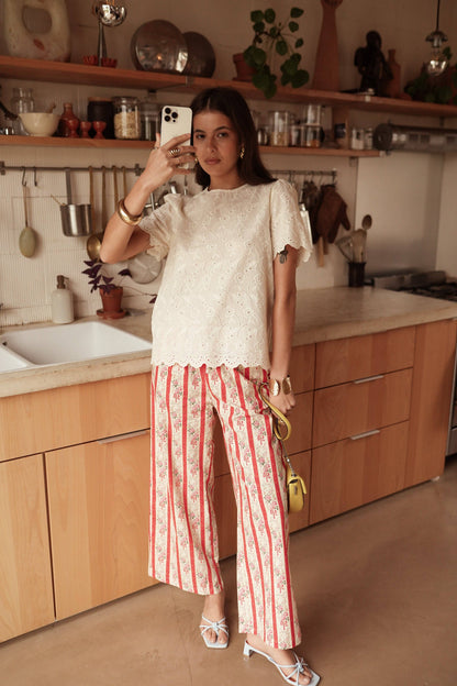 Top Elvan: Beige / S/M
