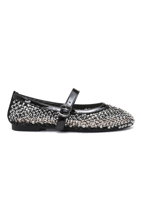 Riemchen Ballerinas mit Strass
