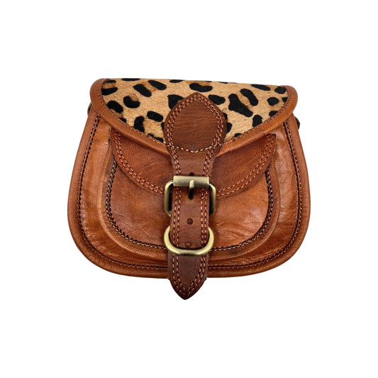 Cheyenne Schultertasche mit Leopardenmuster