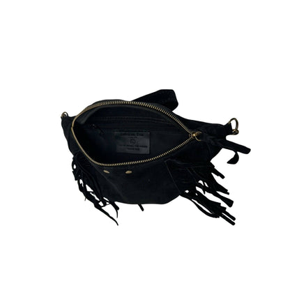Esperanza Bauchtasche aus Wildleder mit Fransen: KAMEL