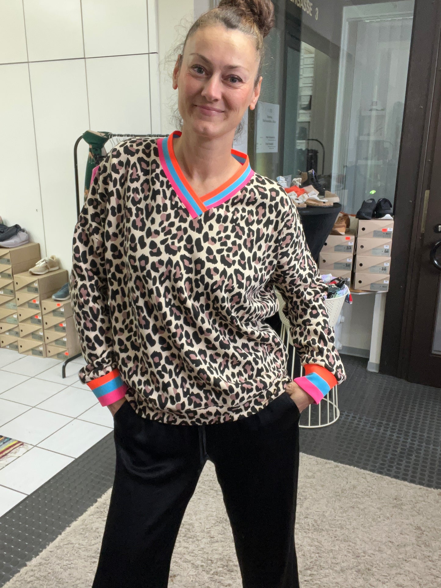 Zwillingsherz Leo Allover Neon