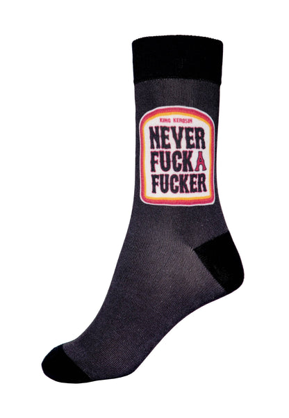 King Kerosin Socken «Never Fuck a Fucker»