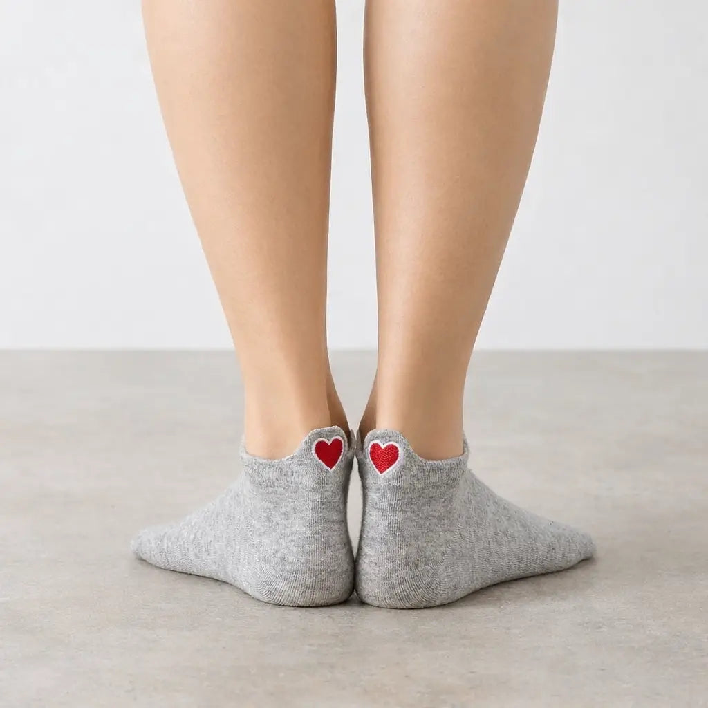 Damen-Socken Languette Coup de Coeur I 35-41: Blanc / 35-41