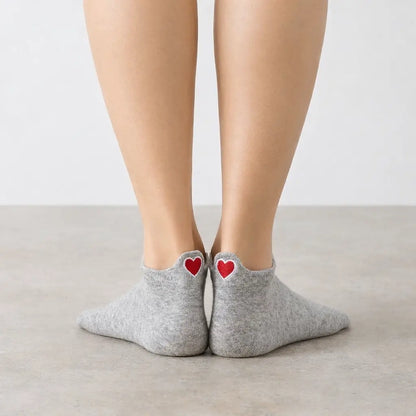 Damen-Socken Languette Coup de Coeur I 35-41: Blanc / 35-41