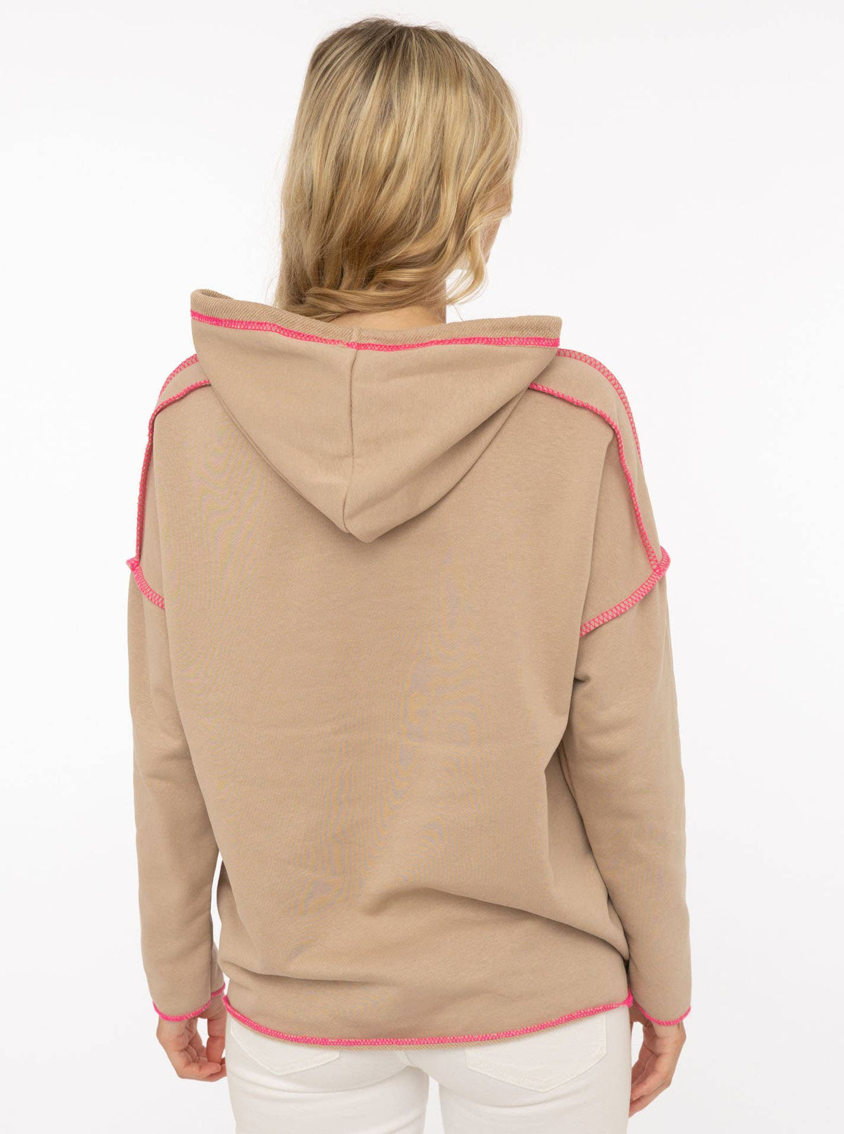 Zwillingsherz Hoodie BW "Neon Colors" Beige
