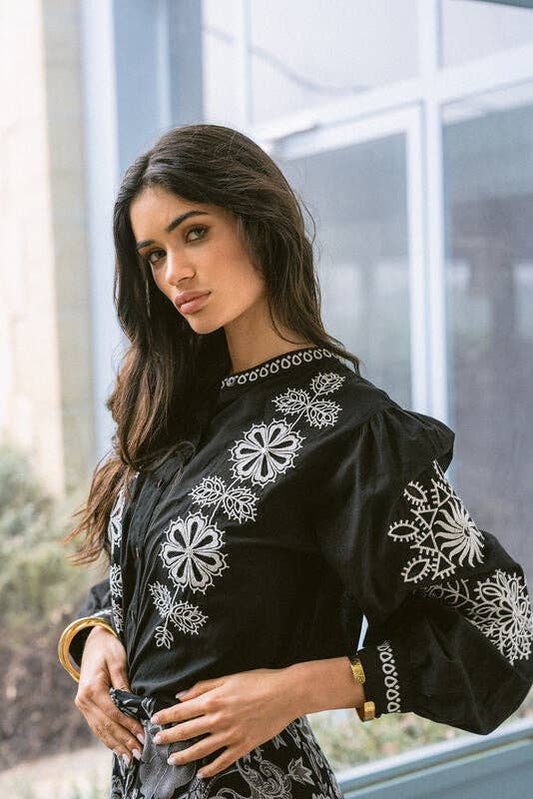 Piti Cuiti Bluse schwarz