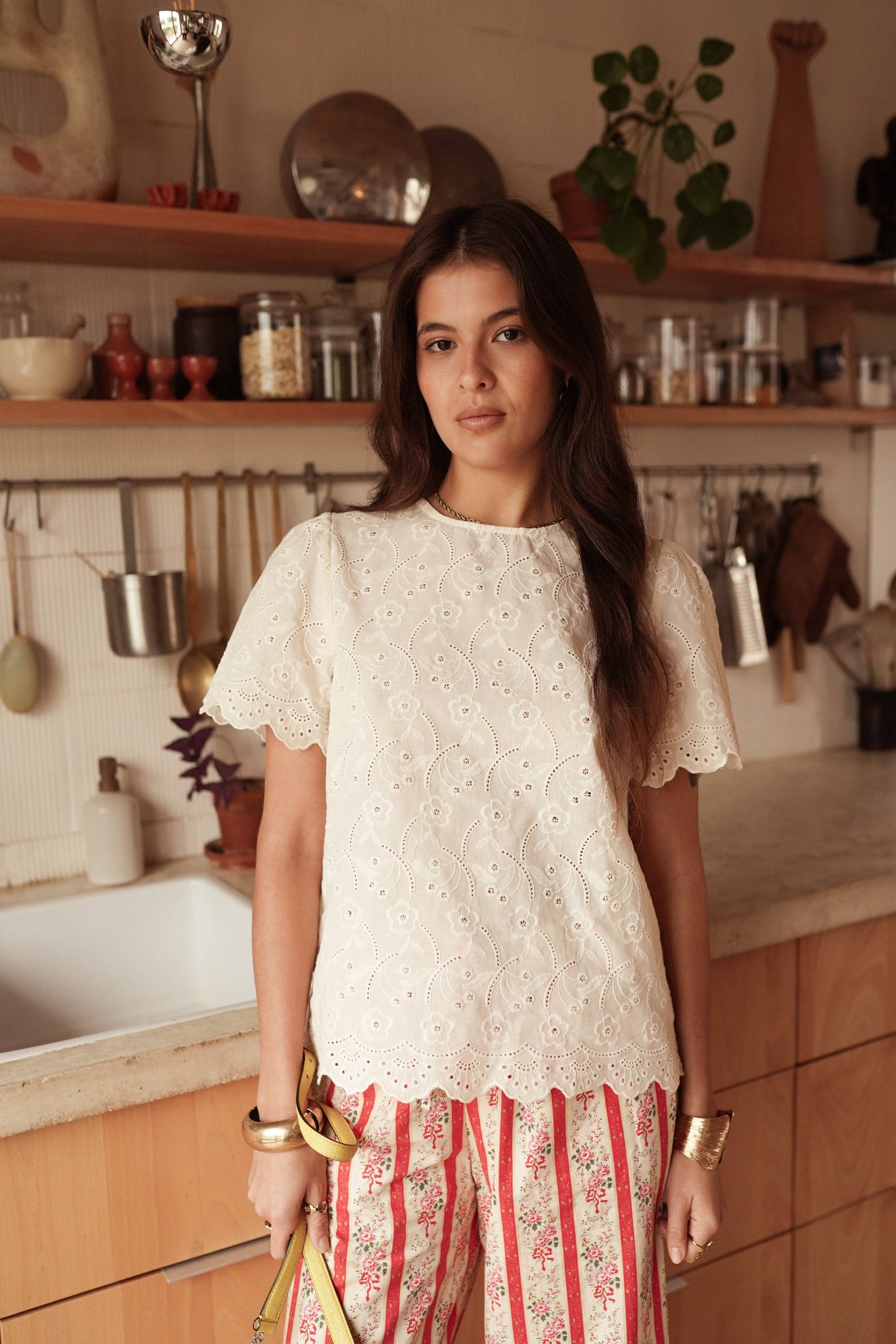 Top Elvan: Beige / S/M