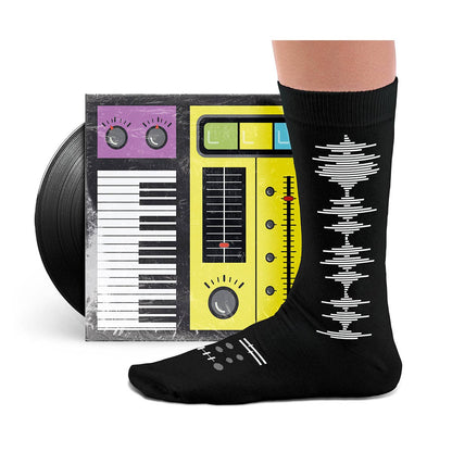 Synthesizer-Socken: L: 41-46 UK (7½-11½) UNS (8-12)