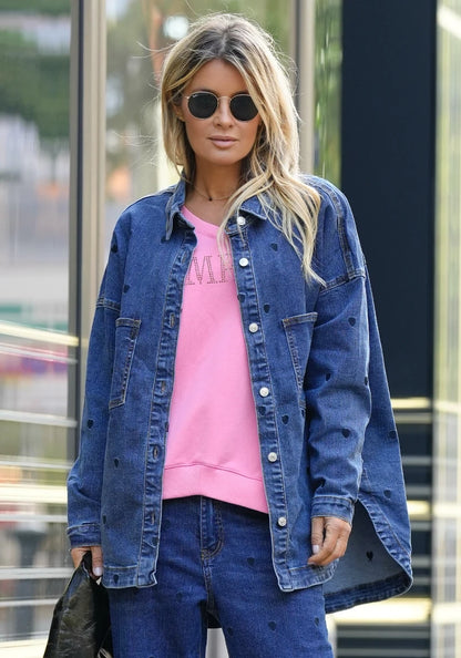 Miss Goodlife Jeans Bluse Hearts