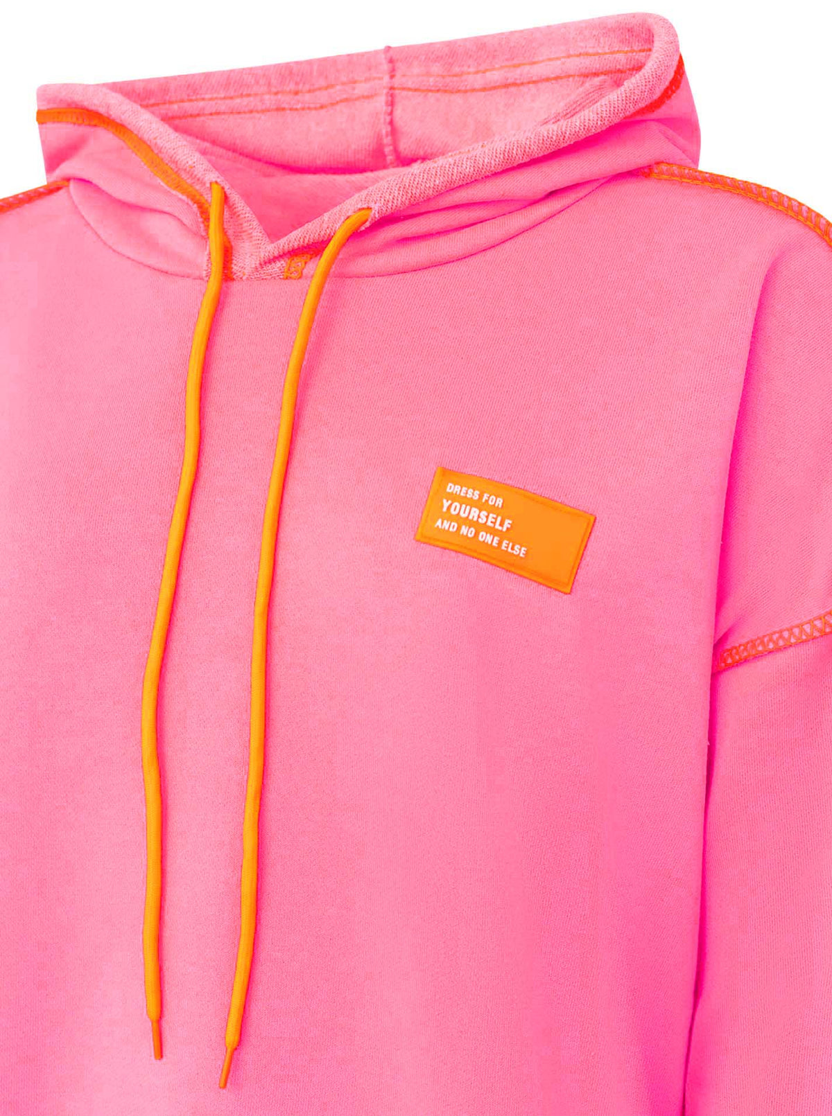 Zwillingsherz Hoodie BW "Neon Colors" Neonpink