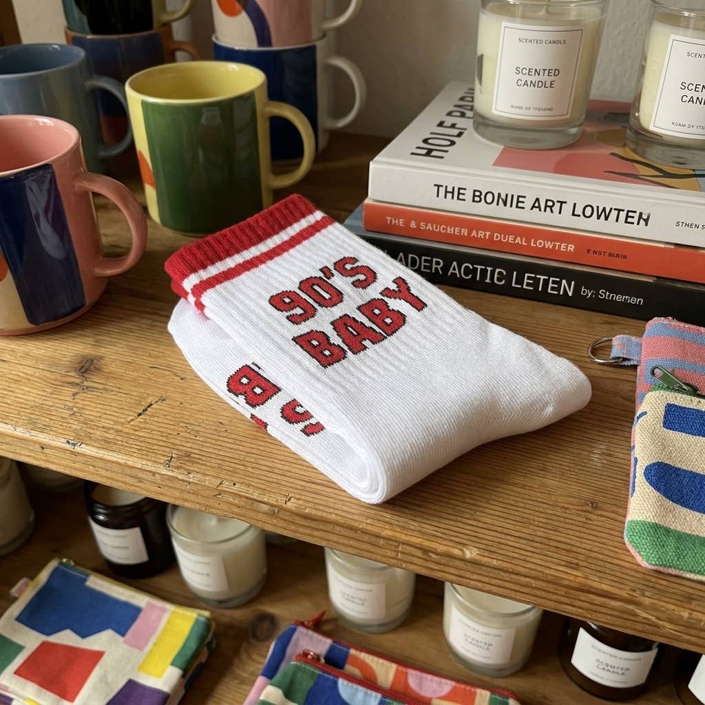 90er-Baby-Statement-Socken: 37-43