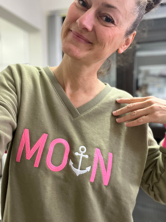 Zwillingsherz V-Neck MOIN