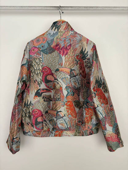 Metallicoptik Jacquard Jacke Paradies Pink