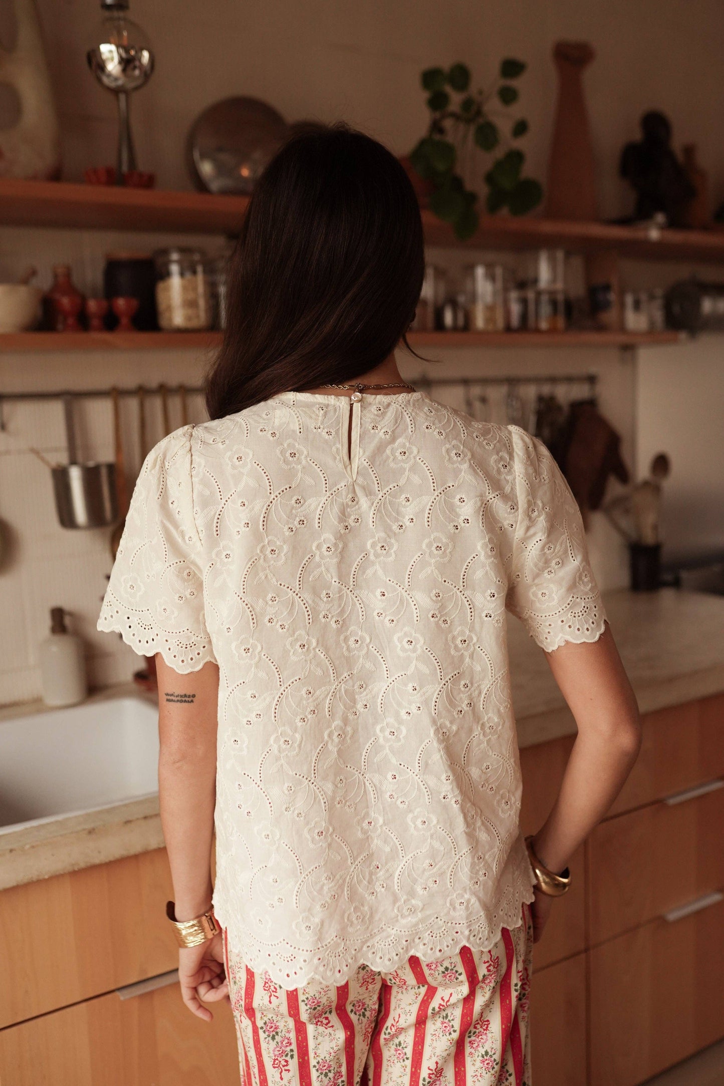 Top Elvan: Beige / S/M