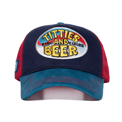 Trucker Cap 'Titties and Beer' Dunkelblau
