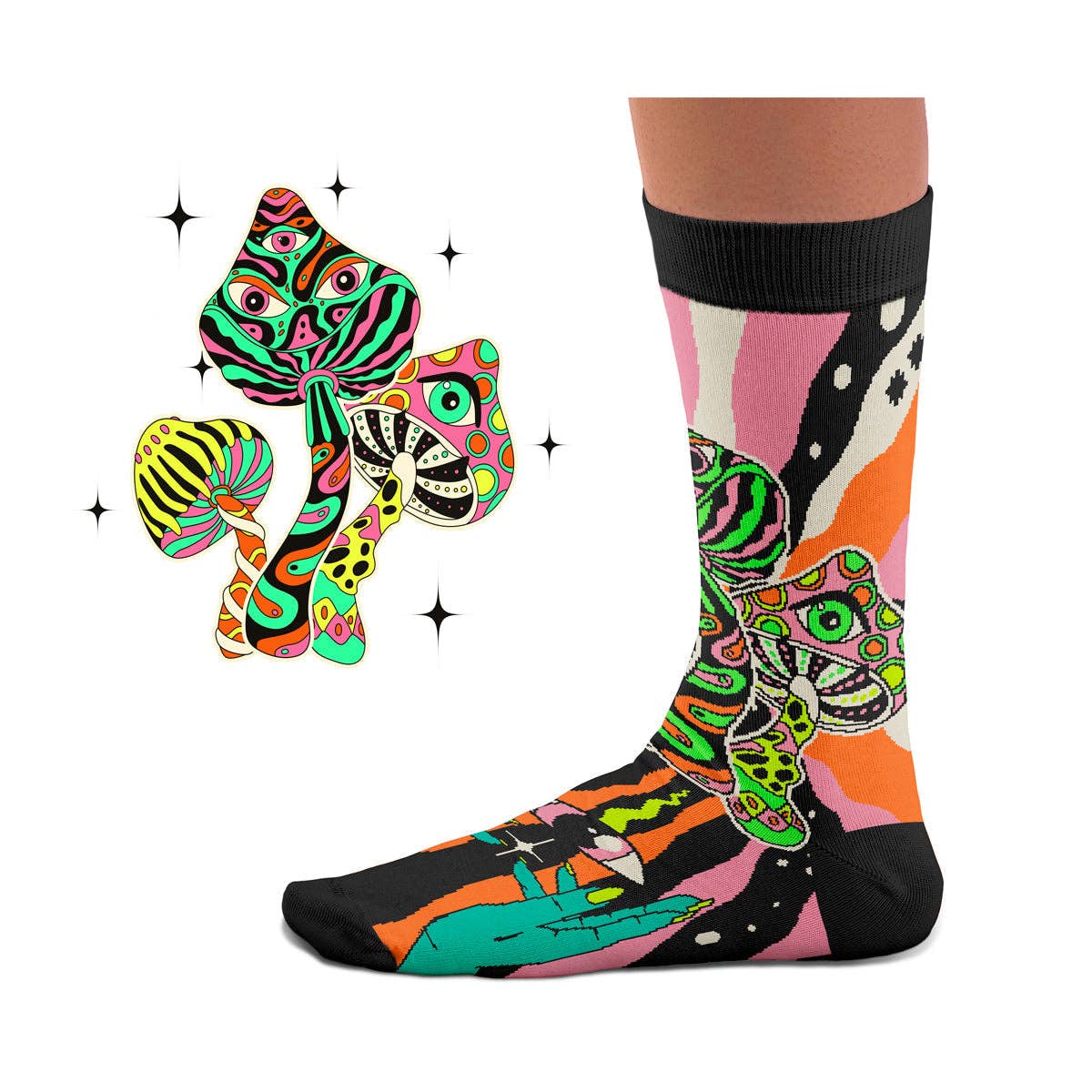 Pilz-Socken