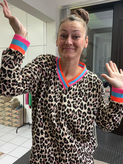 Zwillingsherz Leo Allover Neon