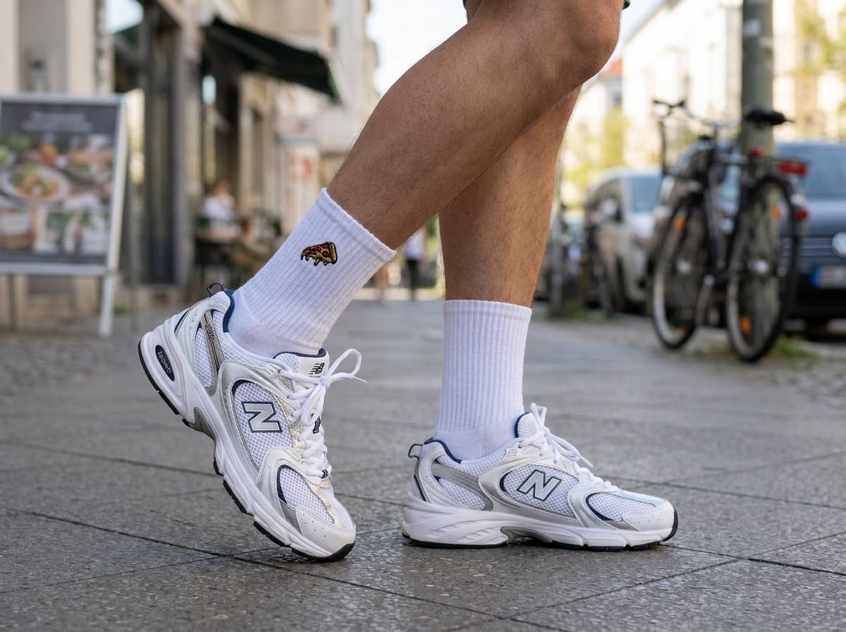 Pizza-bestickte Socken für Fast-Food-Liebhaber