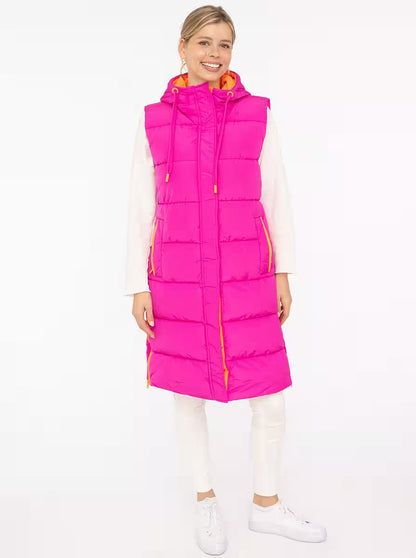 Zwillingsherz Steppweste Lang "Smile"