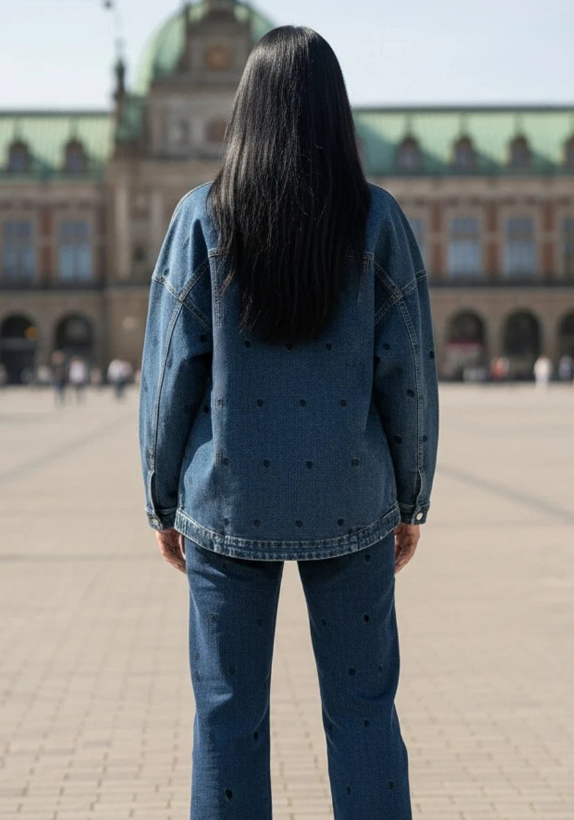Miss Goodlife Jeans Bluse Hearts