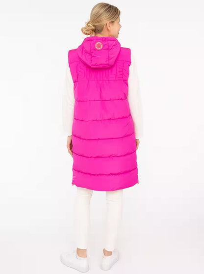 Zwillingsherz Steppweste Lang "Smile"