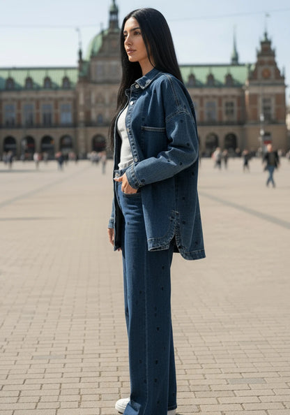 Miss Goodlife Jeans Bluse Hearts