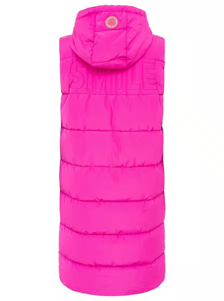 Zwillingsherz Steppweste Lang "Smile"