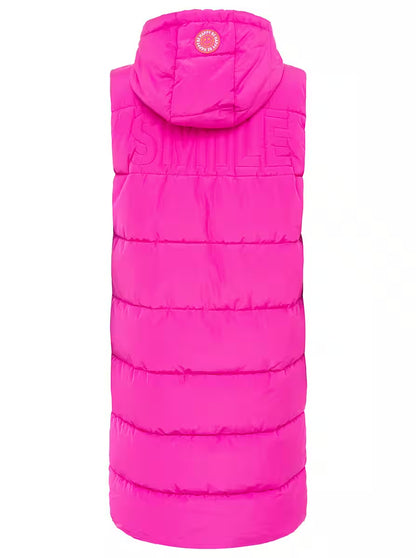 Zwillingsherz Steppweste Lang "Smile"