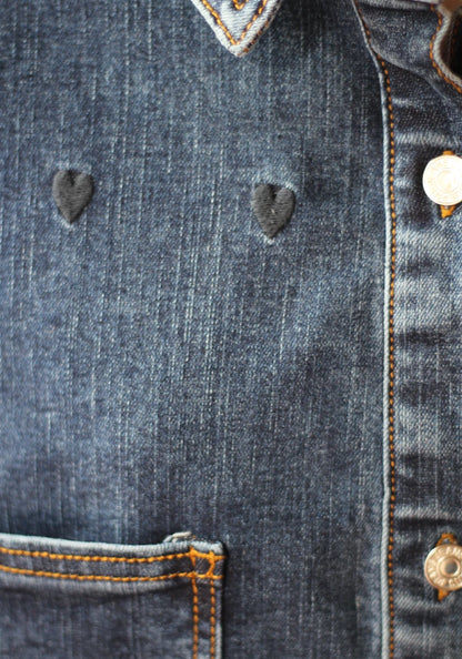 Miss Goodlife Jeans Bluse Hearts