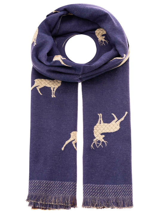 Zwillingsherz Schal 'Hirsch'