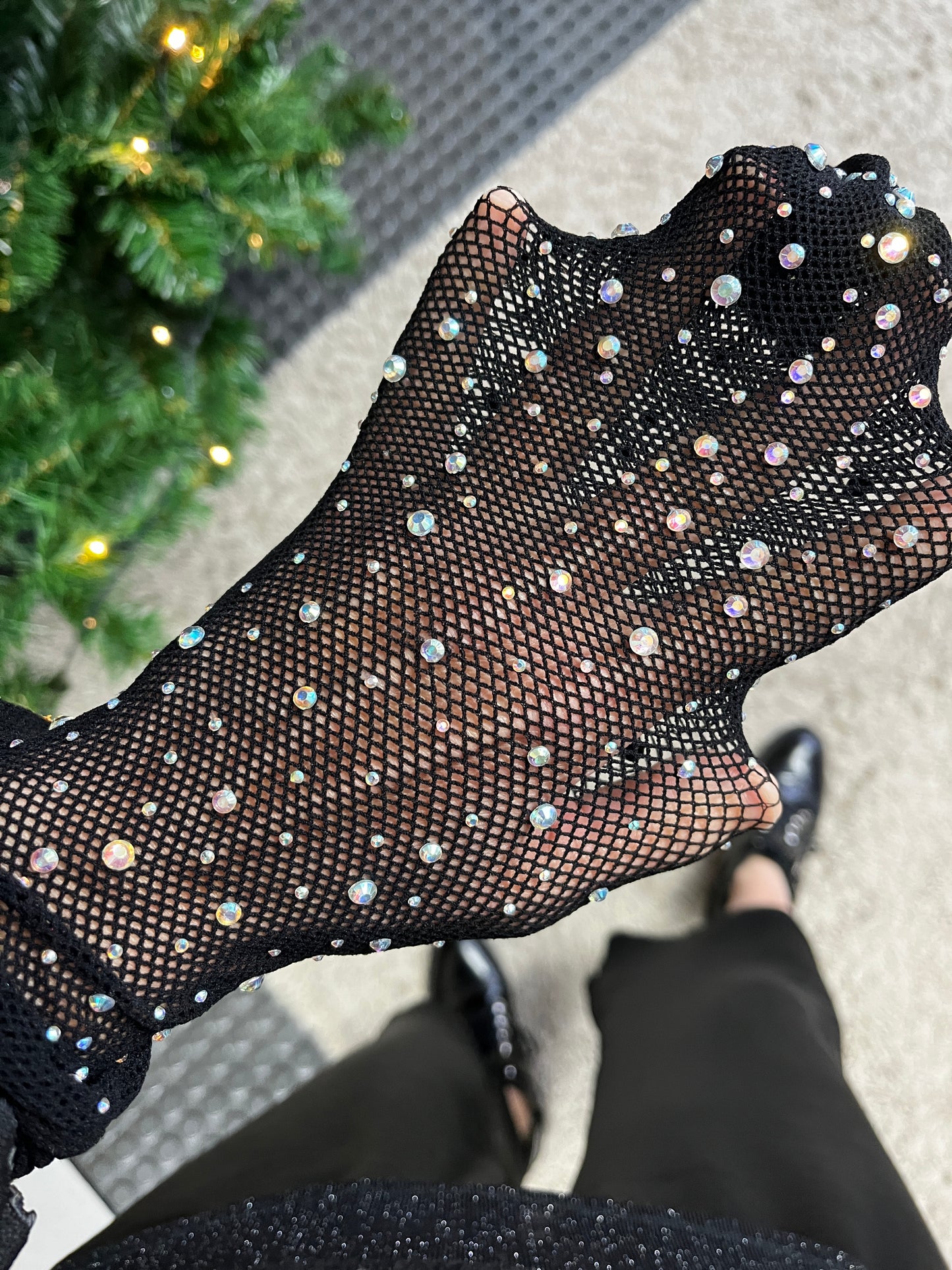 Strumpfhose mit Strass