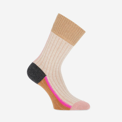 MarcMarcs Damen Socken Isabella Beige