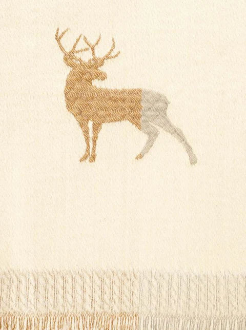 Zwillingsherz Schal 'Hirsch'