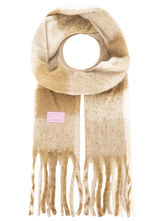 XXL Winterschal 'Karos & Big Tassel'