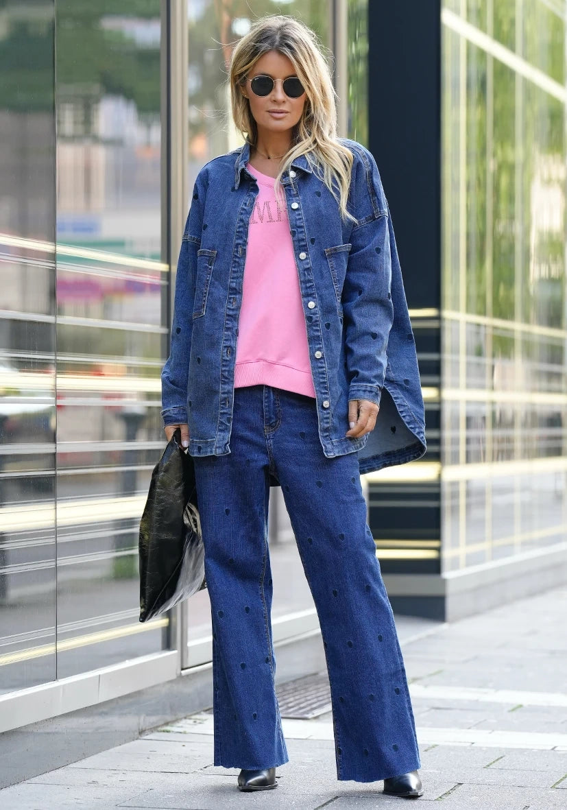 Miss Goodlife Straight Jeans Hearts