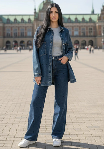 Miss Goodlife Straight Jeans Hearts