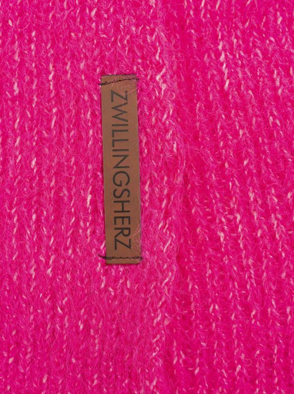 Zwillingsherz Wollschal Pink
