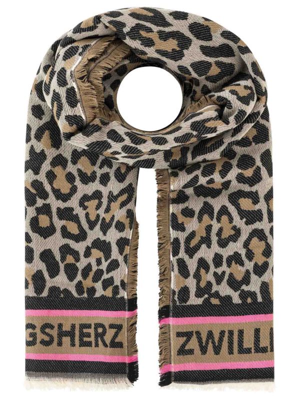 Zwillingsherz Schal Leo Allover