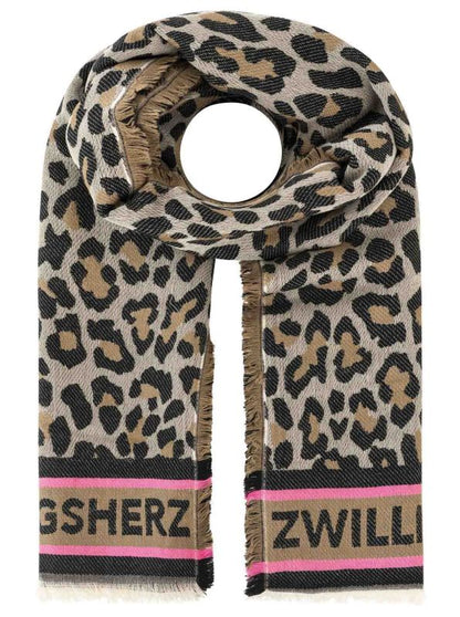 Zwillingsherz Schal Leo Allover