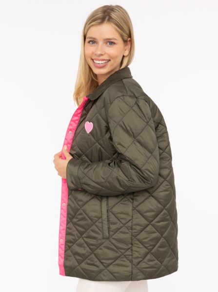 Zwillingsherz Steppjacke "Kordkragen"
