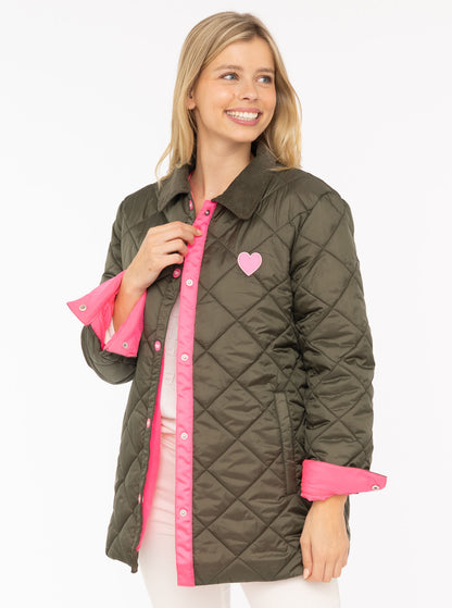 Zwillingsherz Steppjacke "Kordkragen"