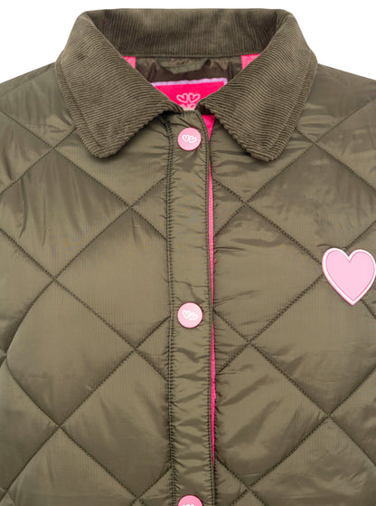 Zwillingsherz Steppjacke "Kordkragen"