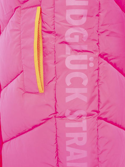 Zwillingsherz XXL Steppweste Lang "Strandglück"