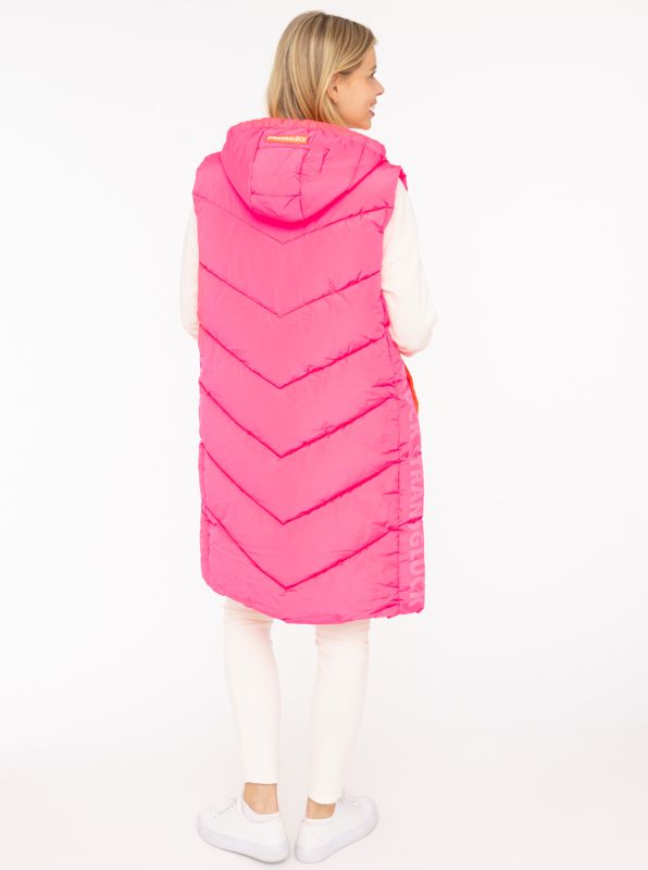 Zwillingsherz XXL Steppweste Lang "Strandglück"