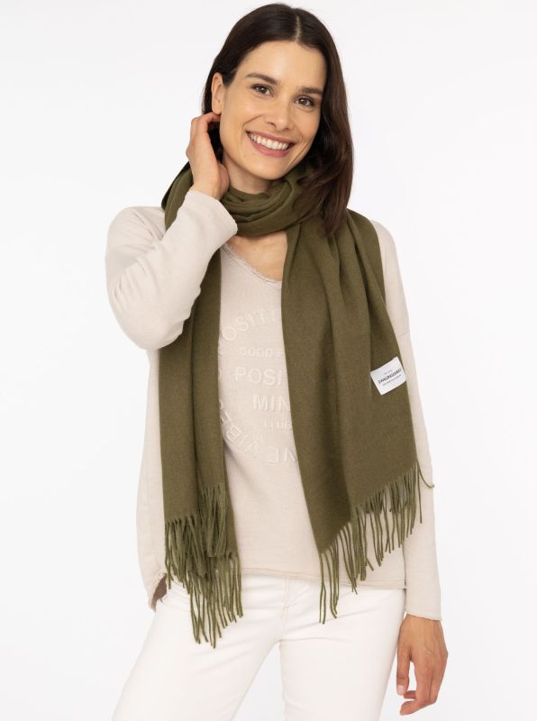 Zwillingsherz Kuschelschal Khaki