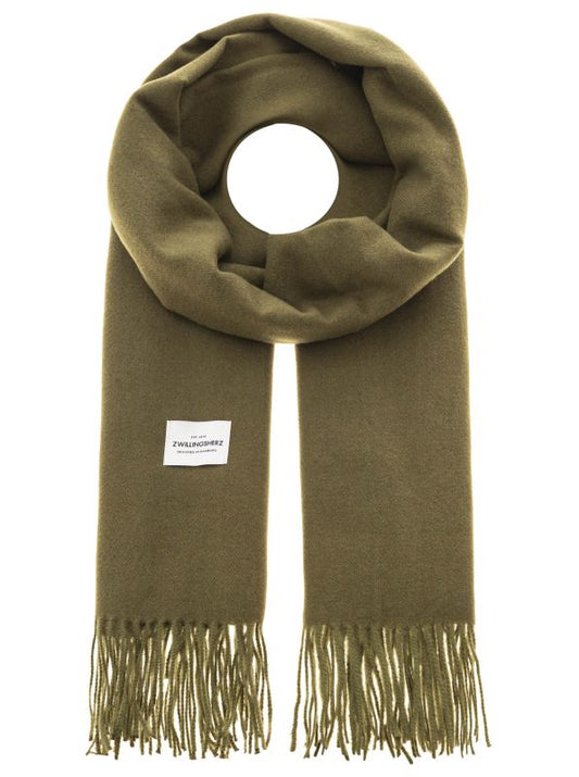 Zwillingsherz Kuschelschal Khaki