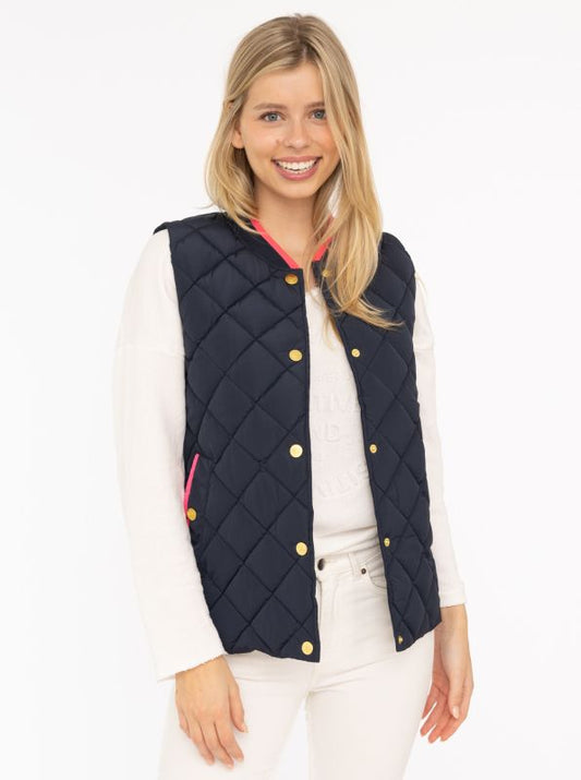 Zwillingsherz Steppweste "Classic Diamond"