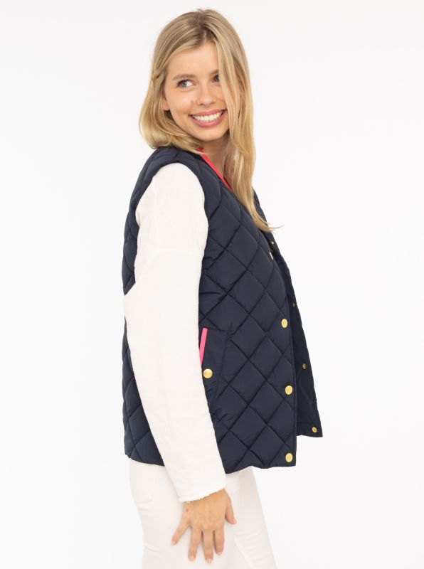 Zwillingsherz Steppweste "Classic Diamond"