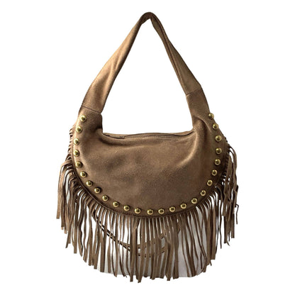 SCHULTERTASCHE WILDLEDER ROCK KLEIN: KAMEL